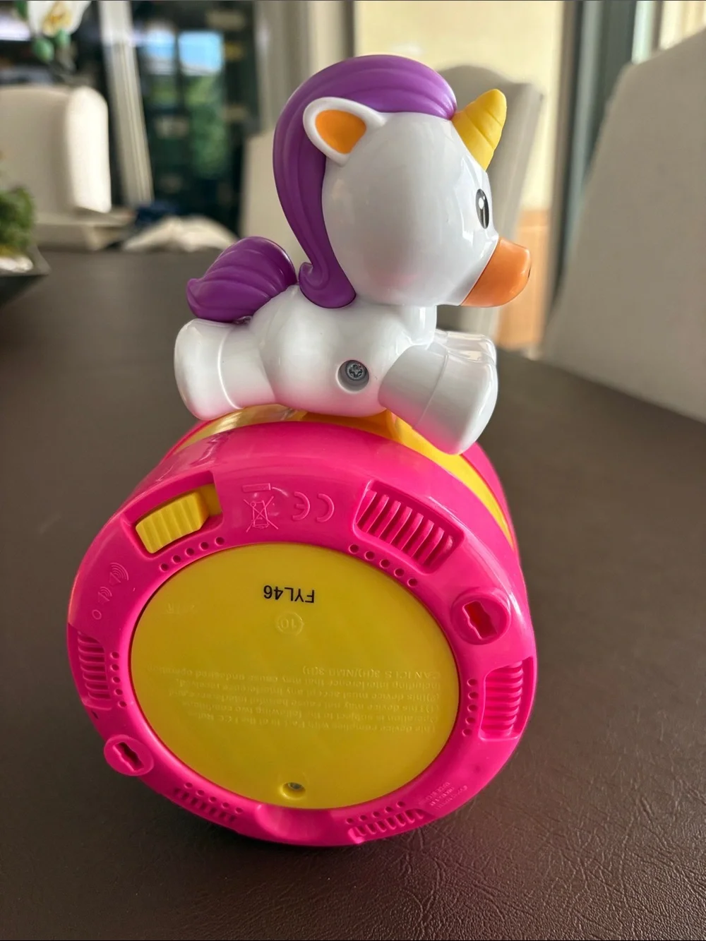 Fisher-Price Colorful Star Stacker & Unicorn Drum Toy - Pink/Yellow/Blue